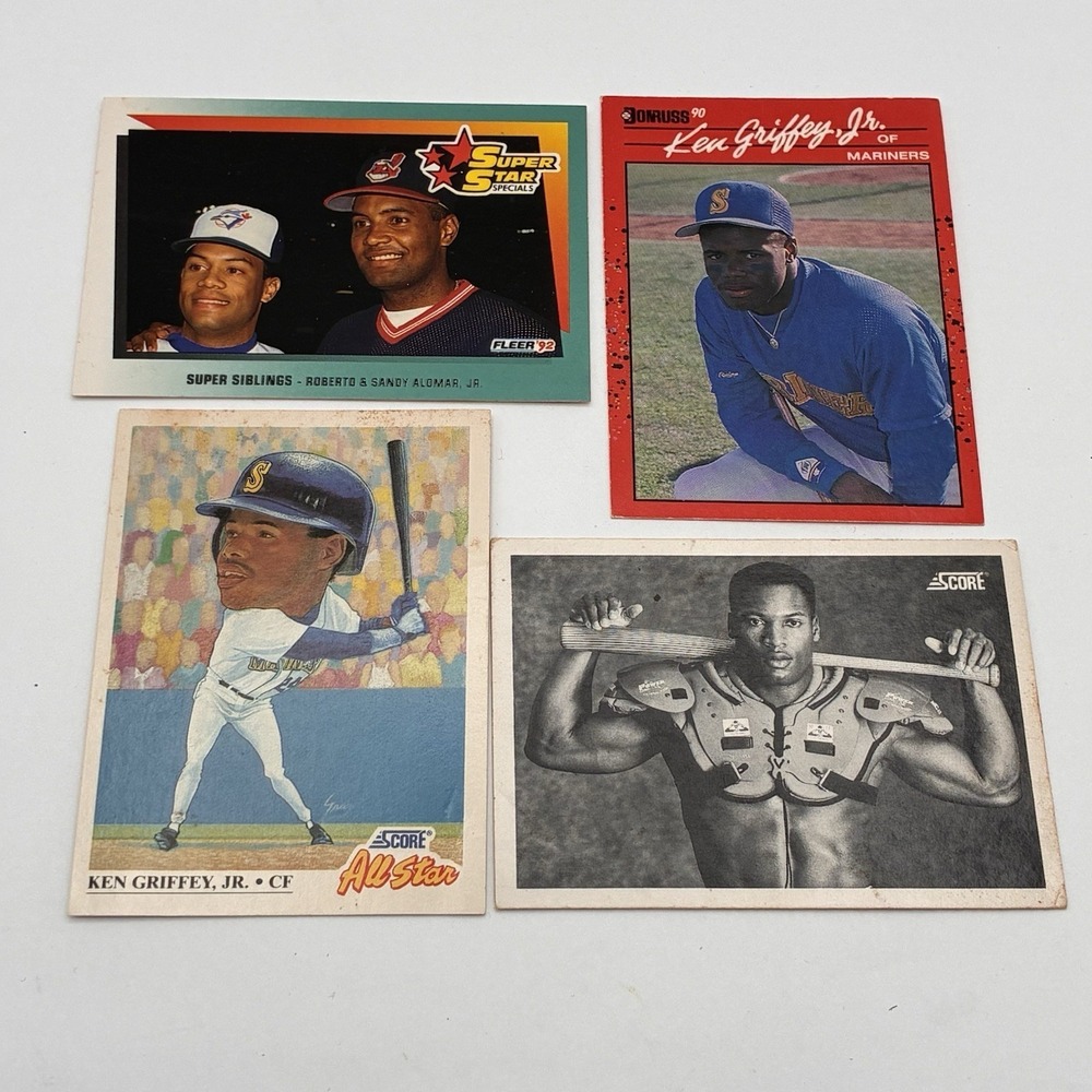 1990 Donruss 365 Ken Griffey Jr & Score Bo Jackson 697 Super Siblings Cards 4
